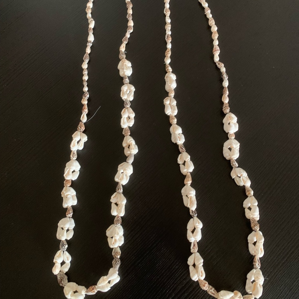 NEW | 2 Natural Sea Shell Necklaces Leis